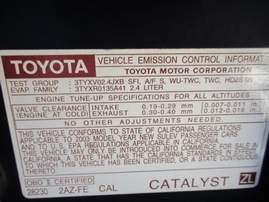 2003 TOYOTA CAMRY LE NAVY BLUE 2.4L AT Z16258